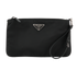 Prada Re-Nylon Pouch, £275, Accessories, Black, Nylon, Front view